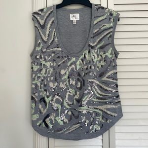 Milly top with sequins, size small